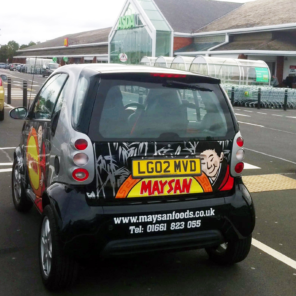 Smart Car wrap rear