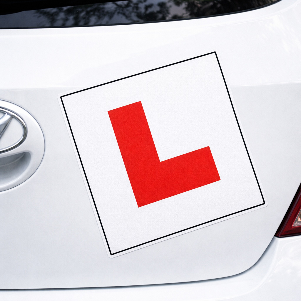 L Plate Sticker