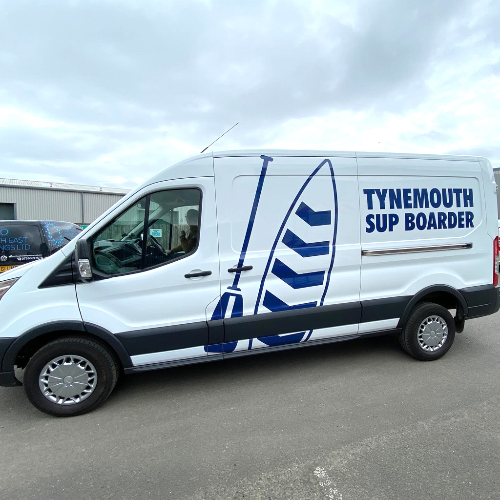 Tynemouth SUP Side Van graphics
