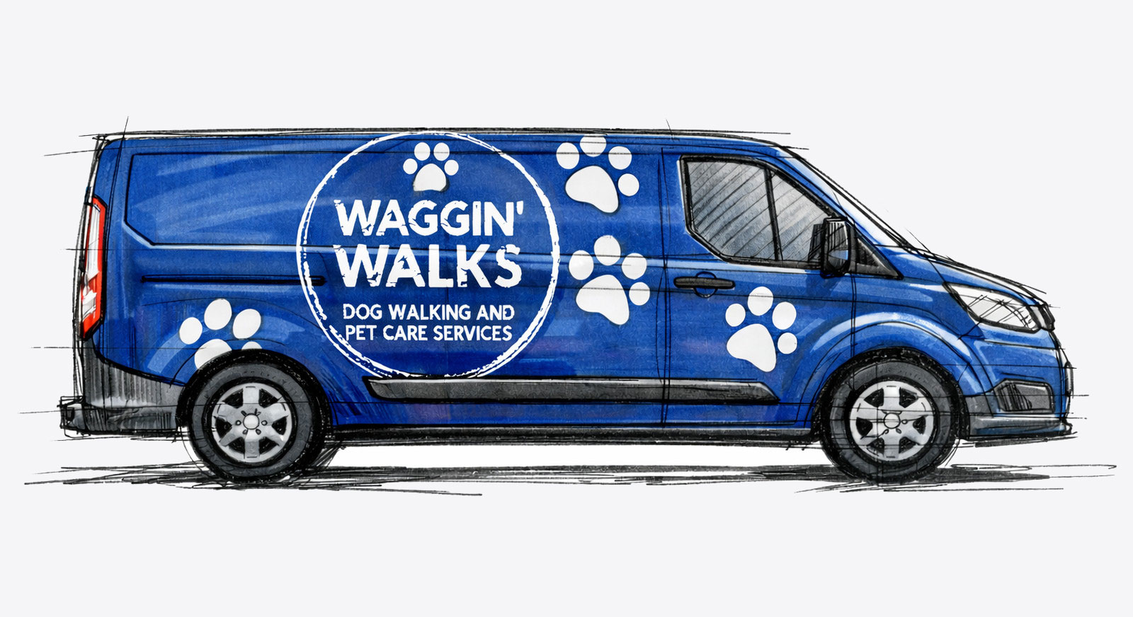Ford Transit Custom Van Graphics design