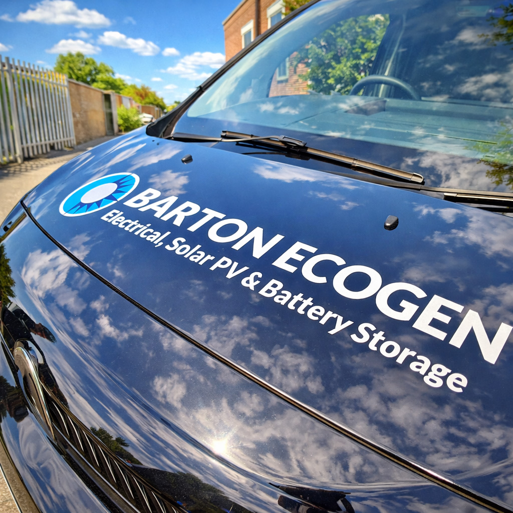 Bonnet Logo on Van