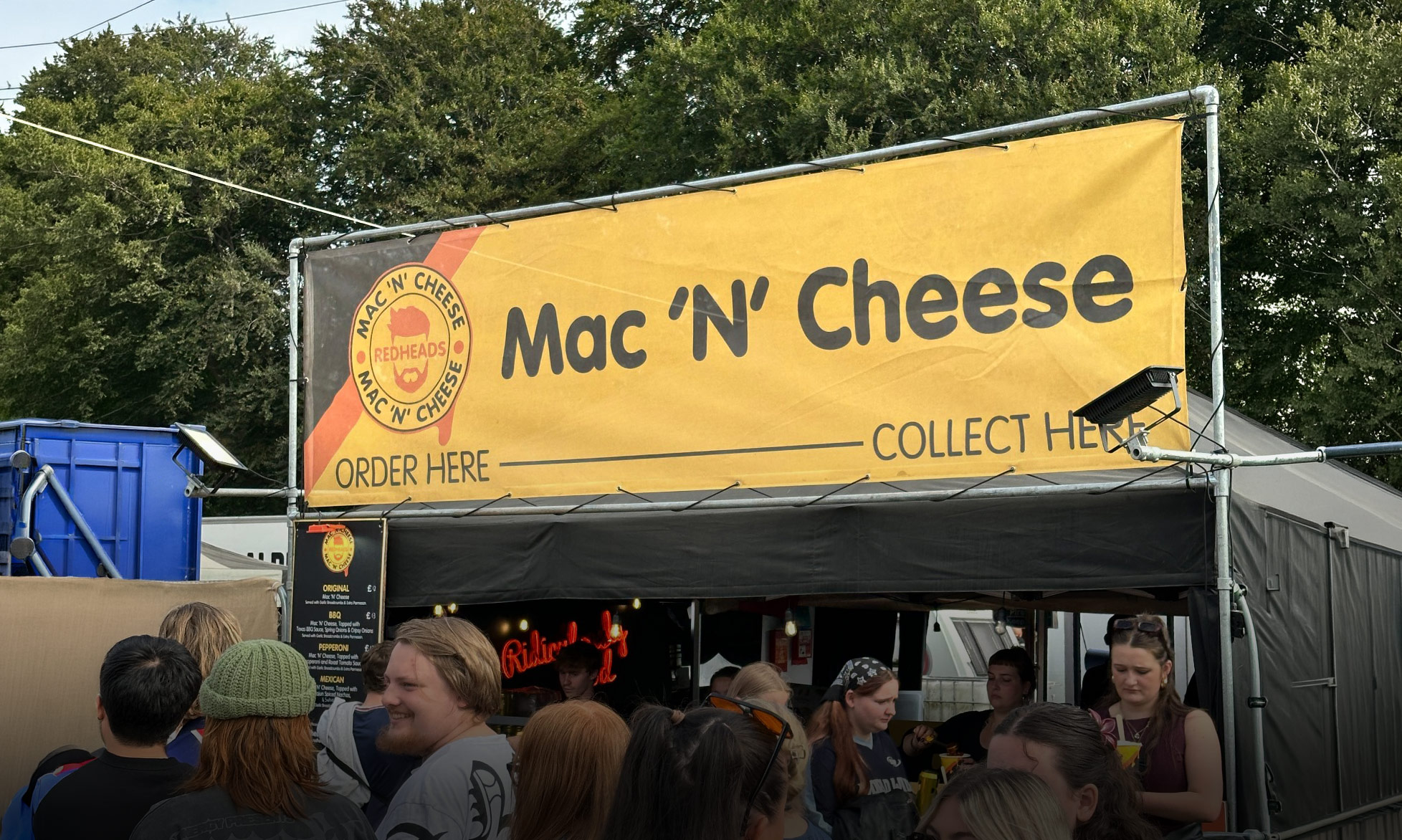 Mesh Banner for food festival