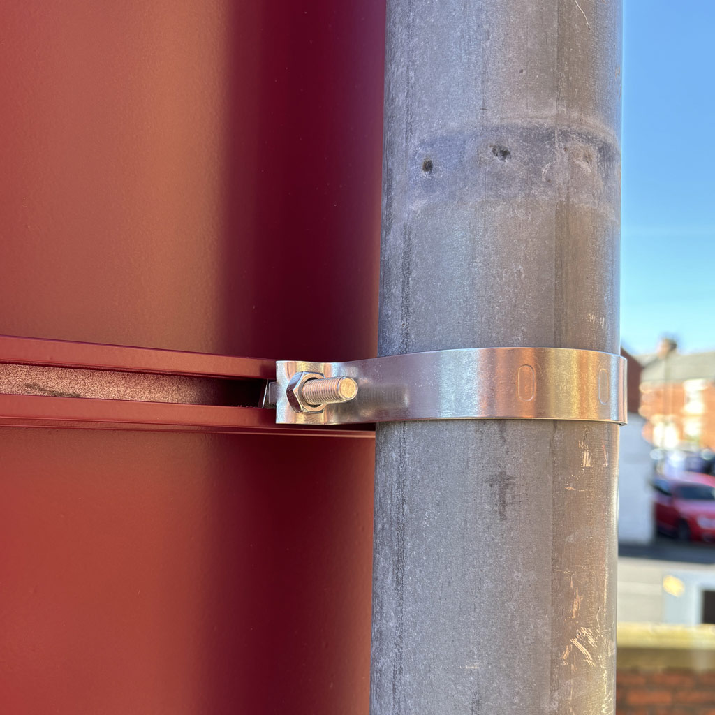 Church sign on posts